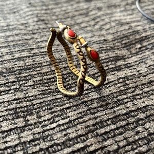 Snake hoop earrings